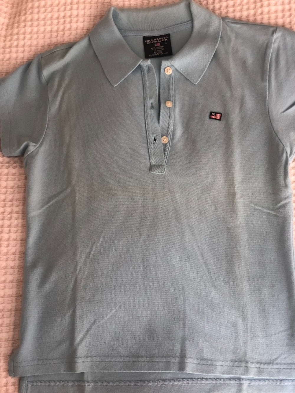 Polo Shirt by Polo Jeans Ralph Lauren Size L Color Blue New Without Tag